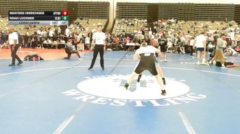 190-I lbs Consolation - Brayden Hinrichsen, Upper Township vs Noah Lockner, Southern Lehigh Middle School