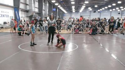 65 lbs Round 3 (12:30pm Saturday) - Lillian Lakhlani, Lady Rangers vs Alessandra Marquez, Cali Pink