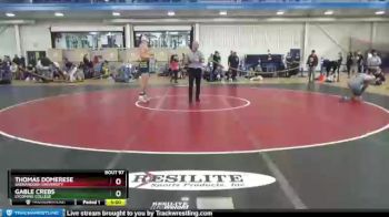 197 lbs Champ. Round 2 - Gable Crebs, Lycoming College vs Thomas Domerese, Shenandoah University