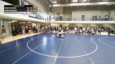 150 lbs Champ. Round 2 - Owen Pehrson, Sanderson Wrestling Academy vs Jonah Barron, Riverton High School