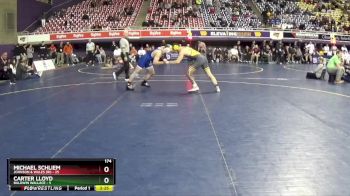 174 lbs Quarters & 1st Wb (16 Team) - Carter Lloyd, Baldwin Wallace vs Michael Schliem, Johnson & Wales (RI)