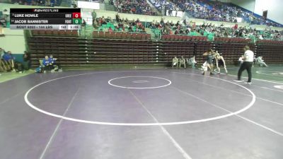 144 lbs Round Of 16 - Luke Howle, Greenwood vs Jacob Bannister, Fort Dorchester