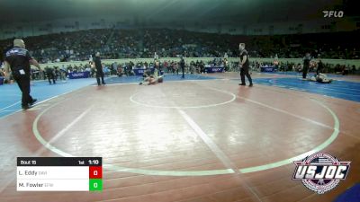 88 lbs Round Of 32 - Leighton Eddy, Davis vs Mason Fowler, Eagle Fang Wrestling