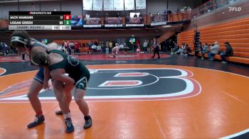 150 lbs Champ. Round 2 - Jack Hamann, Twin Falls vs Logan Green, Wood River