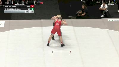 285 lbs Round 1 (16 Team) - Nick Feldman, Ohio State vs Christian Carroll, Wyoming
