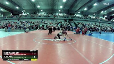 80 lbs Quarterfinal - Brennan Finley, Willard Youth Wrestling Club-AAA vs Cael Wilt, Palmyra Youth Wrestling Club-AAA