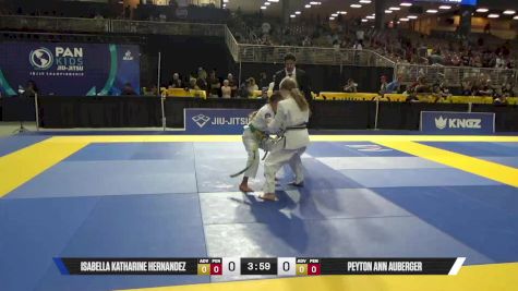 Peyton Ann Auberger vs Isabella Katharine Hernandez 2025 Pan Kids Jiu-Jitsu IBJJF Championship