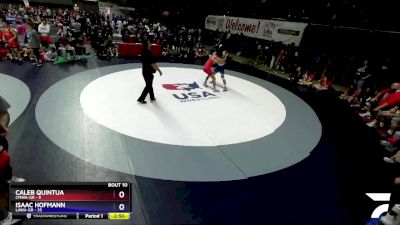 165 lbs Round 2 (16 Team) - Caleb Quintua, CMWA-GR vs Isaac Hofmann, LAWA-GR