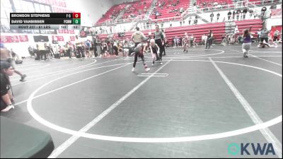 61 lbs Consolation - Bronson Stephens, F-5 Grappling vs David Vanbibber, Ponca City Wildcat Wrestling