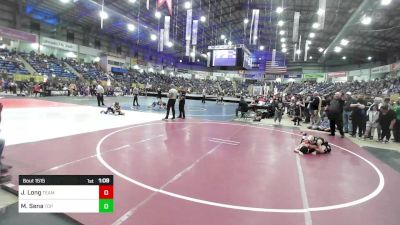 65 lbs Quarterfinal - Jaxson Long, Team Grand Valley Elite vs Messias Sena, Top Notch WC