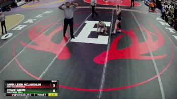 Cons. Round 2 - Zowie Wilkie, Winnebago Girls vs Anna Leigh McLaughlin, Fort Calhoun Girls