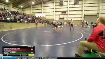 120 lbs Cons. Round 5 - Wyatt Mangelson, Spanish Fork vs Wyatt Kneedy, Syracuse