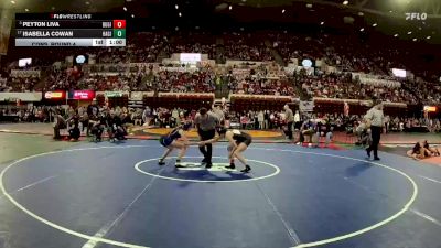 G - 100 lbs Cons. Round 4 - Isabella Cowan, Havre Girls vs Peyton Liva, Butte Girls