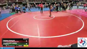 Round 4 - Kianna Famaligi, El Paso Wildcats Wrestling Club vs Guadalupe Larrea, Lil Dons WC