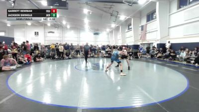 160 lbs Semifinal - Garrett Newman, Freakztyle Black - HS vs Jackson Swingle, Jacket Wrestling Club - HS