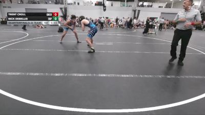 150 lbs Quarterfinals (8 Team) - Trent Croll, Grit Mat Club Red vs Nick Debellis, Empire