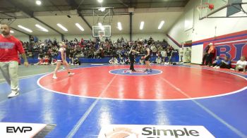 102 lbs Consolation - Peighton Smith, Wilburton Schools vs Charley Novosad, Bixby JH Girls