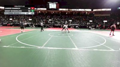 128 lbs Cons. Round 2 - Camden Hambrick, JMN3 vs Brody Schmuelling, PROA