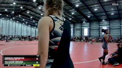 122 lbs Semis - R1 Wb - Addilyn Masters, Missouri Battle Gear Black vs Ariana Schacht, Girls With Grit Red