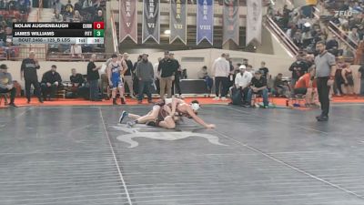 125_B lbs Consi Of 8 #1 - Nolan Aughenbaugh, Curwensville vs James Williams, Pittston Area