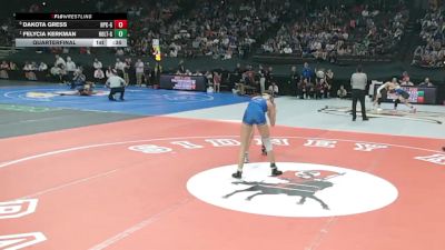 Quarterfinal - Felycia Kerkman, West Holt vs Dakota Gress, High Plains Community