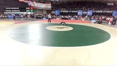 Boys 2A 120 lbs 5th Place Match - David Gonzalez, East Valley (Yakima) vs Israel Garibaldi, Ridgefield