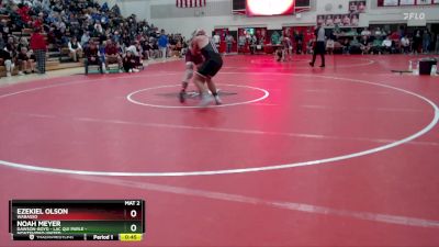 189 lbs Cons. Round 4 - Ezekiel Olson, Wabasso vs Noah Meyer, Dawson-Boyd - Lac Qui Parle - Montevideo United