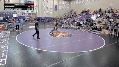100 lbs Round 2 (8 Team) - Ben Summitt, Brentwood Wrestling Club vs Sebastian Martinez, Iron Knights Wrestling Club