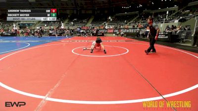 77 lbs Final - Andrew Taussig, Greater Heights Wrestling vs Beckett Moyer, Moyer Elite
