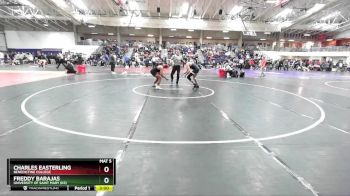 133 lbs Champ. Round 2 - Freddy Barajas, University Of Saint Mary (KS) vs Charles Easterling, Benedictine College