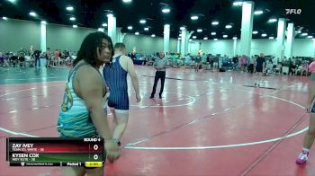 285 lbs Round 4 (16 Team) - Kysen Cox, Indy Elite vs Zay Ivey, Team STL White