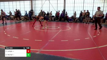 130 lbs Round Of 16 - Christian Lange, Morris Fitness vs Duncan McFall, St. Pius Wrestling Club