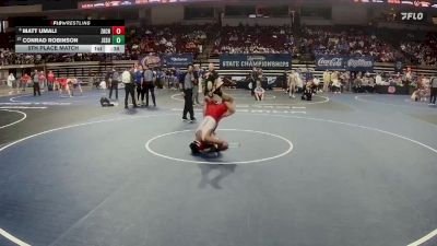 D 1 138 lbs 5th Place Match - Matt Umali, Zachary vs Conrad Robinson, Jesuit