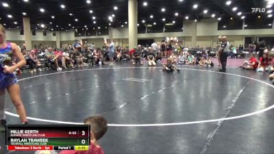 55 lbs Round 2 - Millie Kerth, Elevate Wrestling Club vs Raylan Traweek, Techfall Wrestling Club