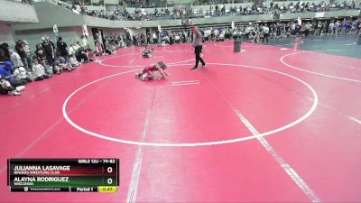 74-82 lbs Round 1 - Alayna Rodriguez, Wisconsin vs Julianna LaSavage, Ringers Wrestling Club