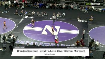 149lb Finals: Brandon Sorensen, Iowa vs Justin Oliver, CMU