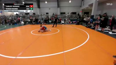 80 lbs Cons. Round 1 - Carlos Vasquez, El Paso Enforcers Wrestling Club vs Roman Maines, NB Elite Wrestling Club