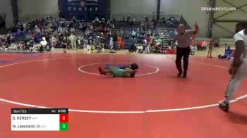 90 lbs Prelims - DALLAS KERSEY, Storm Wrestling Center vs Michael Lencrerot, III, The Glasgow Wrestling Academy