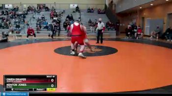 285 lbs Semifinal - Kenton Jones, Blaine vs Owen Draper, Seattle Academy