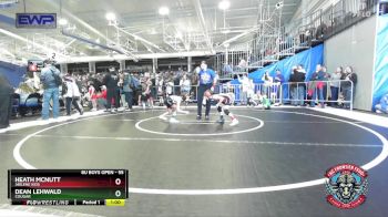 55 lbs Champ. Round 1 - Dean Lehwald, Cougar vs Heath McNutt, Abilene Kids