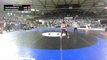 Boys 2A 138 lbs Quarterfinal - Alan Salguero Jr, Orting vs Moses Chesneau, Cleveland