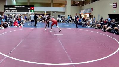 144 lbs 2nd Wrestleback (32 Team) - Mycah Martin, Skull & Crossbones vs Daylen Davis, Funky Boyz