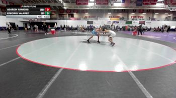 133 lbs Quarterfinal - Ezequiel Valadez, Texas Wesleyan vs Adarein Hawkins, Unattached Missouri