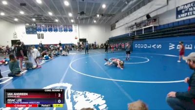 63 lbs Cons. Round 3 - Ian Andreen, Douglas WC vs Issac Lee, High Plains Thunder Wrestling