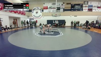 138 lbs 1st Place Match - Trey Breen, Tongue River vs TJ Watkins, Tongue River