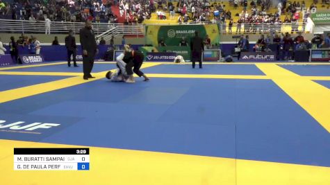 MATHEUS BURATTI SAMPAIO vs GUILHERME DE PAULA PERFEITO 2023 Brasileiro Jiu-Jitsu IBJJF