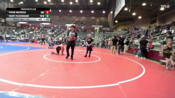 115 lbs Cons. Semi - Kurt Flickinger, Pottsville Apache Youth Wrestling vs Titus Nichols, Gravette Wrestling Club
