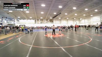 73 lbs Round Of 32 - Clayton Cranston, Quabbin vs Adam Albanese, Southington