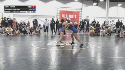 125 lbs Semifinal - Vera Konte, CTWHALE - GK12E vs Miranda Pineiro, Razor PinkWave - GK12E