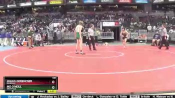 138 lbs Champ. Round 1 - Julius Gerencser, Daleville vs Ike O`Neill, Westfield.